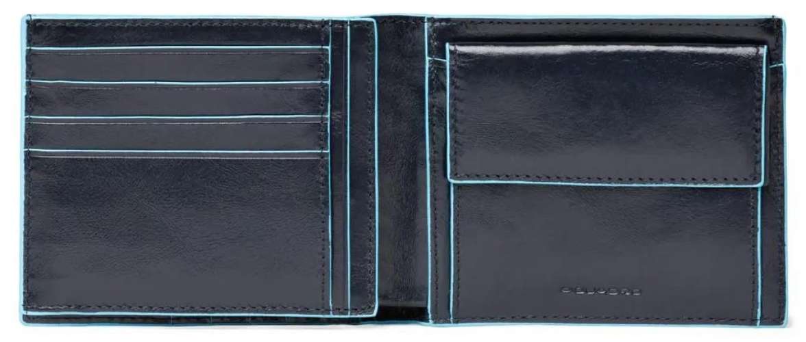 Кошелек мужской Piquadro Blue Square, кожа натуральная, синий  [pu1240b2r/blu2]